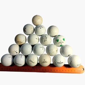Callaway Top Flight Taylor Made Golf Balls White Gently Used Balls Mixed Lot 19